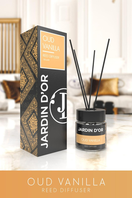 Oud Vanilla Lux Reed Diffuser 120 ml / Çubuklu Oda Kokusu