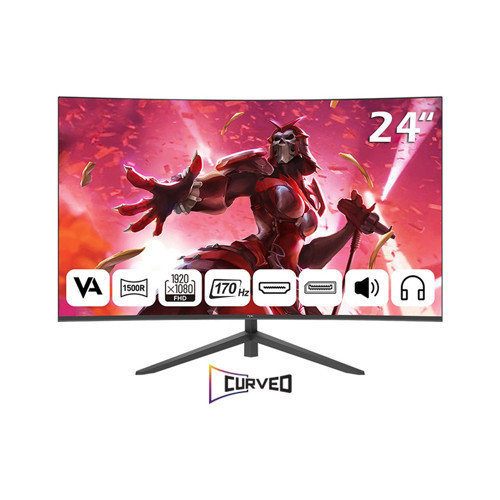 MD240K-V181 24 Inç 170Hz 1ms Fullhd Wled Speaker 1500R Curved Va Oyuncu Monitörü
