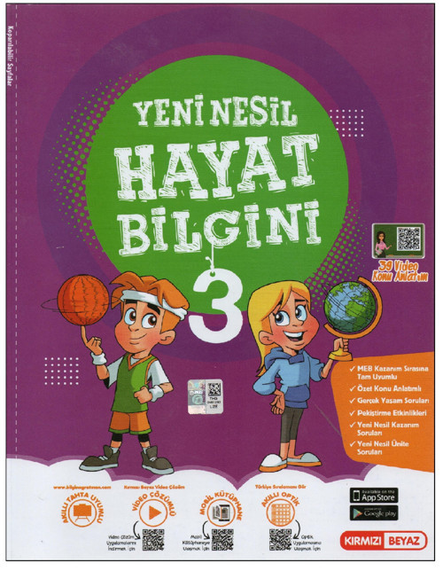 Kırmızı Beyaz 3.Sınıf Yeni Nesil Hayat Bilgini
