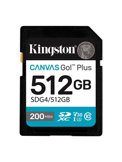 SDG4/512GB 512 GB Canvas Go Plus Gen4 200Mb/s C10 UHS-I U3 V30 SD Hafıza Kartı