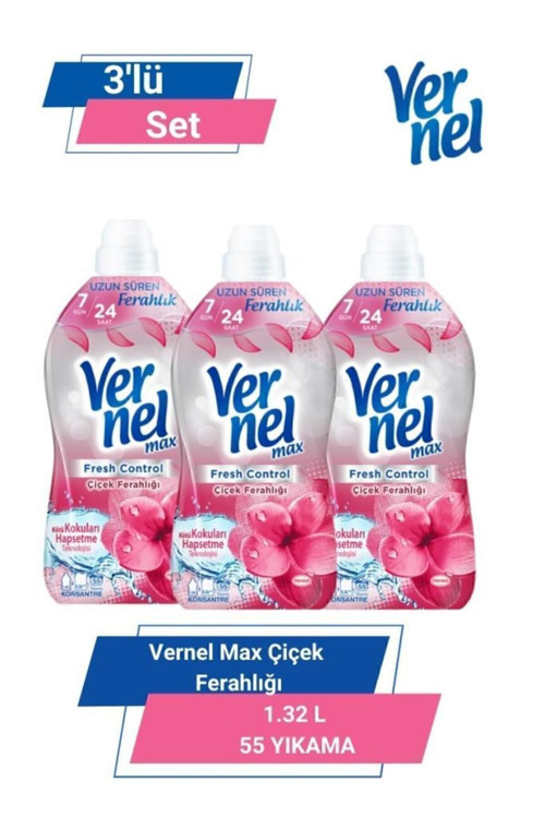 MAX ÇİÇEK FERAHLIĞI 1.32L 55 YIKAMA 3'lü Set