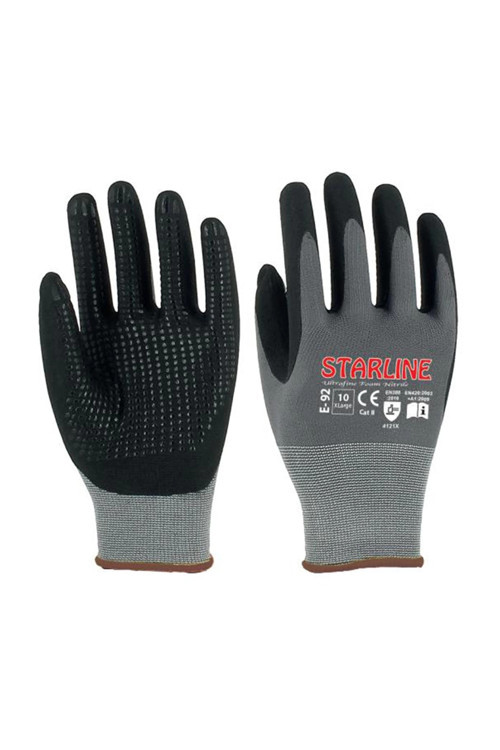 E-92 Micro Köpük Puanlı Nitril Kaplamalı İş Eldiveni Yüksek Tutuş Ve Dayanıklılık