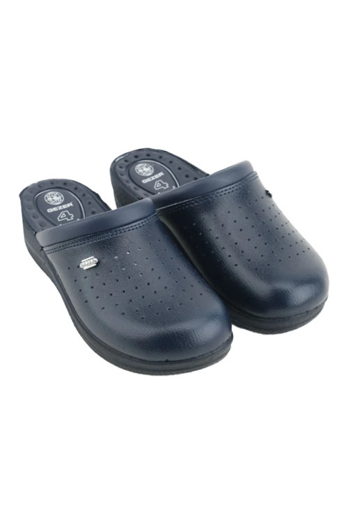 Gezer Sabo Terlik 4 Nokta Destekli Ortopedik Hemşire Aşçı Terliği Lacivert