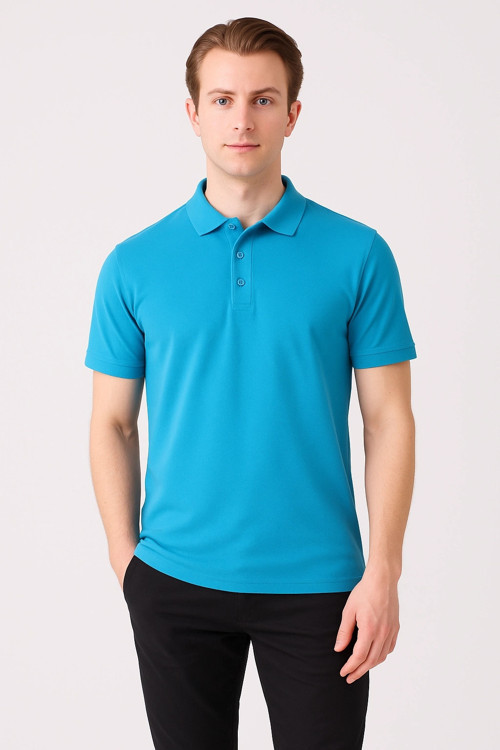 Galanthus Polo T-shırt Turkuaz