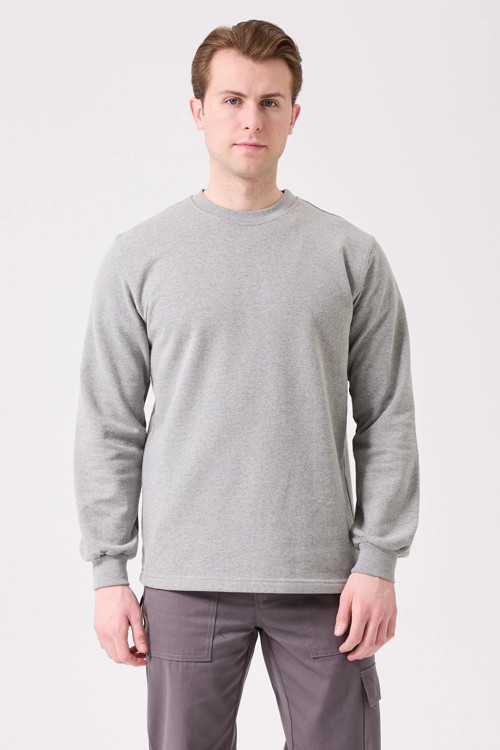 Herba Basic Sweatshirt - Uzun Kollu, Rahat Kesim, Pamuklu, Günlük Ve İş Kullanımı İçin