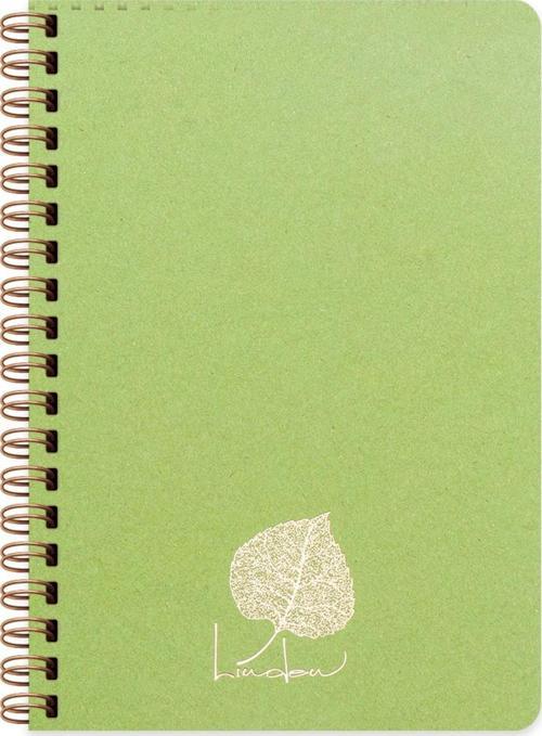 A5 Düz Defter Linden - Açık Yeşil