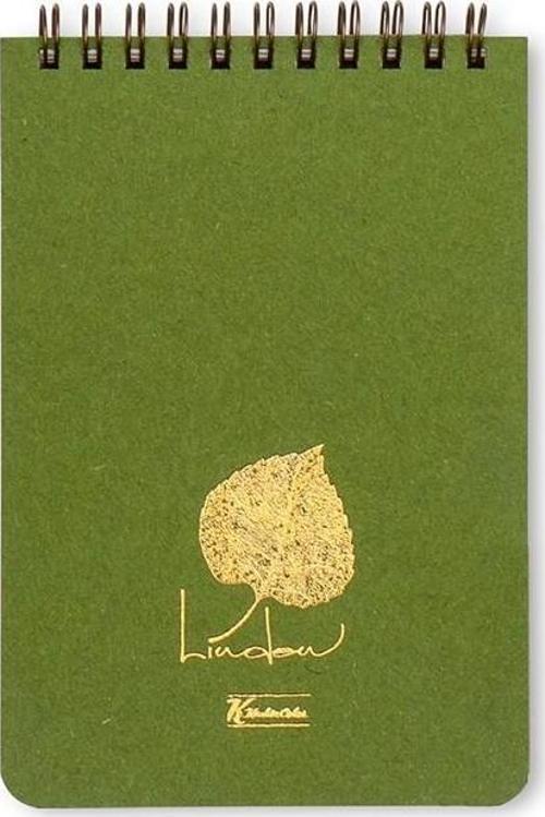 A6 Çizgili Linden Bloknot-Yeşil