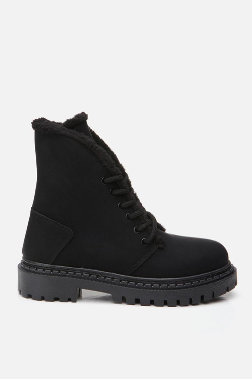 Siyah Kadın Düz Bot