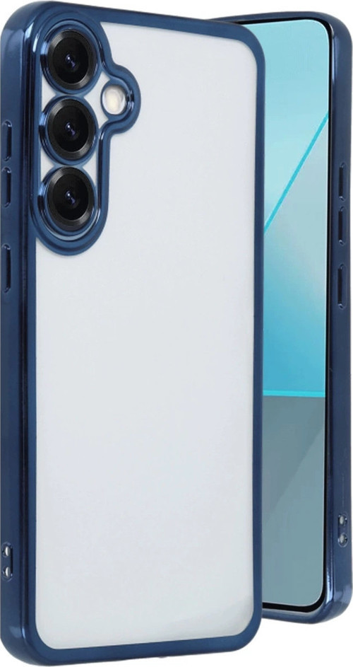 Samsung Galaxy S25 Plus Kılıf Razer Lensli Silikon - Lacivert