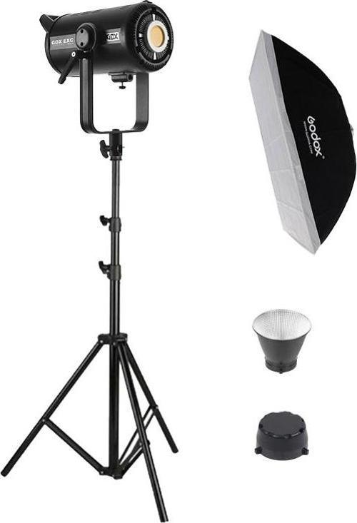 EXC-220C-II Full Set (60x90 Softbox + 260 cm Kalın Işık Ayağı)