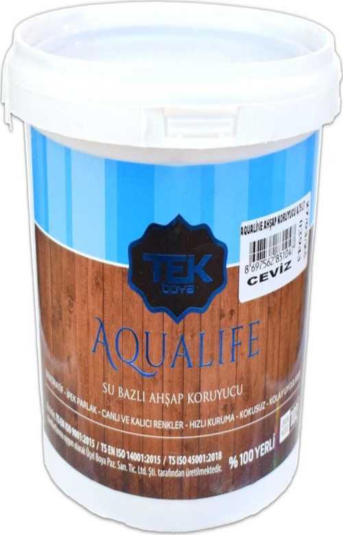 Tek Aqualine Ahşap Koruyucu Boya 0,75 Lt Ceviz