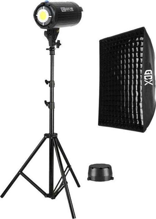 HD-200W Led Video Işığı Full Set (60x90 Softbox + 260cm Işık Ayağı)