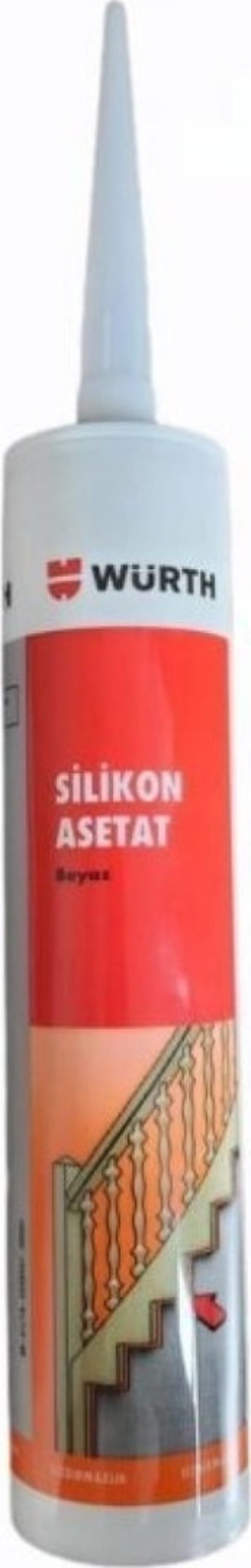 Würth Asetat Beyaz Silikon Genel Amaçlı 310 ml