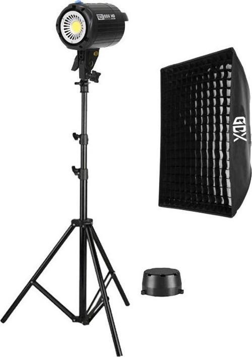 HD-60W Led Video Işığı Full Set (60x90 Softbox + 260cm Işık Ayağı)