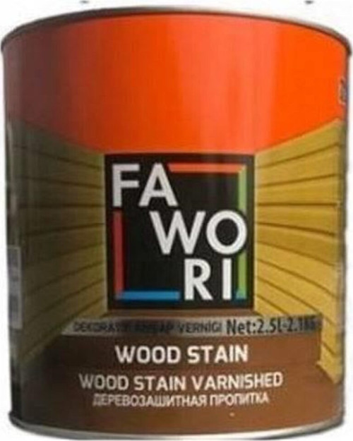 Fawori Wood Stain Dekoratif Ahşap Verniği 2,5 lt