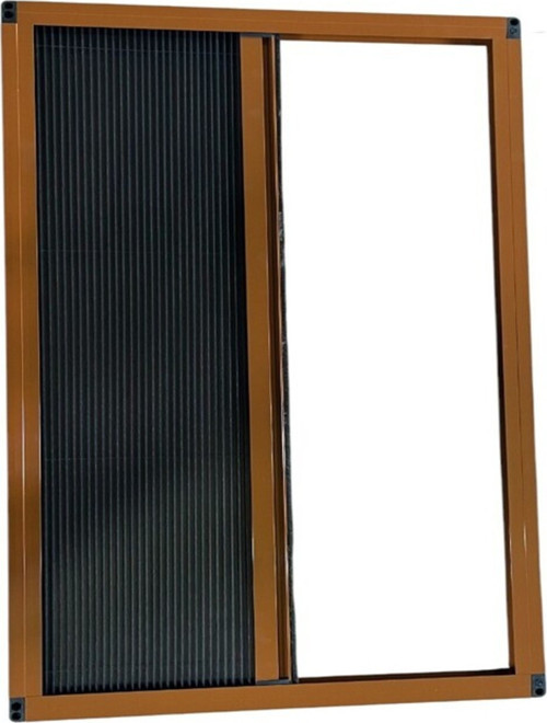 Akordiyon Plise Sineklik Pencere Açık Meşe 60x130