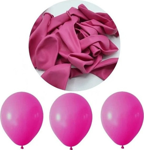 Pastel Fuşya Late x Balon 12 Inç 10 Adet