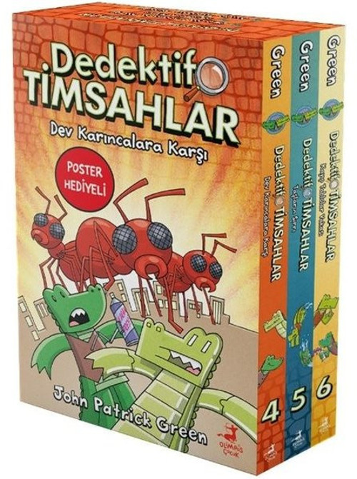 Dedektif Timsahlar 4 - 5 - 6 Seti - 3 Kitap Takım - Kutulu