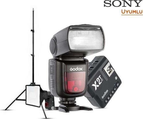 V860 II Sony Flaş Full Kit (Tepe Flaş, Tetikleyici, SoftBox, Tripod)