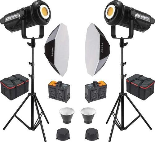 LV-700C-II 2'li Full Set (120 cm Bowens Octagon Softbox + 260 cm Kalın Işık Ayağı)