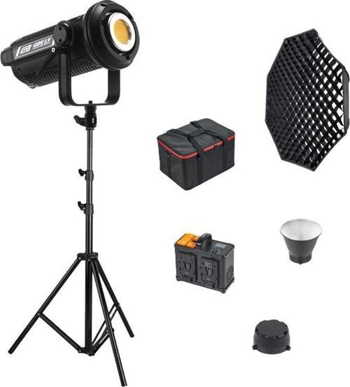 LV-700C-II B Bi Color Led Video Işığı Full Set (Gridli 140 Octa Softbox + 260 cm Kalın Işık Ayağı)