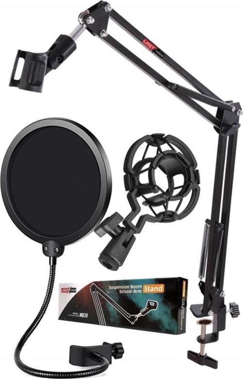 Basic Set-39SHPS Mikrofon Standı Pop Filter ve Shock Mount