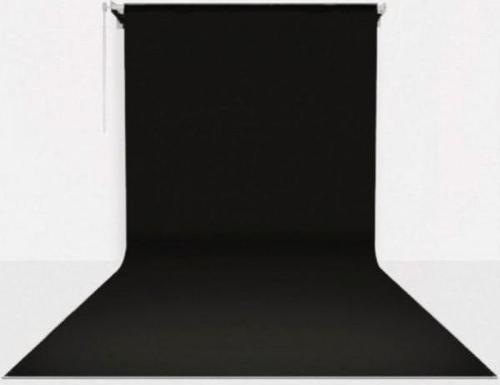 Sabit (Tavan & Duvar) Kağıt Sonsuz Stüdyo Fon Perde (Black/Siyah) 2.70x11 Metre