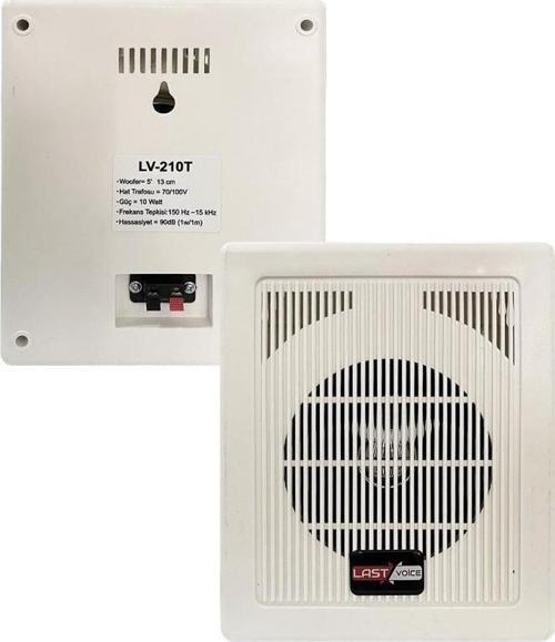 Lv-210T - Duvar Tipi 13 cm 10 Watt Hoparlör