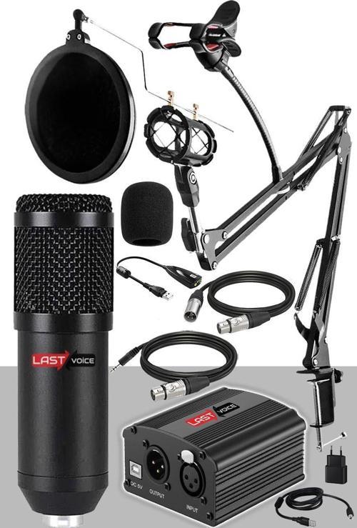 Home Paket BM800 Mikrofon + Set-01 Stand + Phantom Power