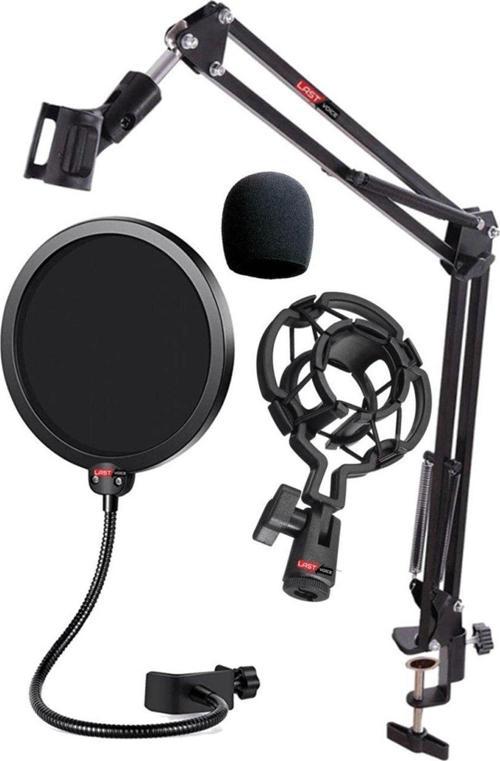 Nb39PSMX Mikrofon Standı Shock Mount Pop Filter Sünger Seti
