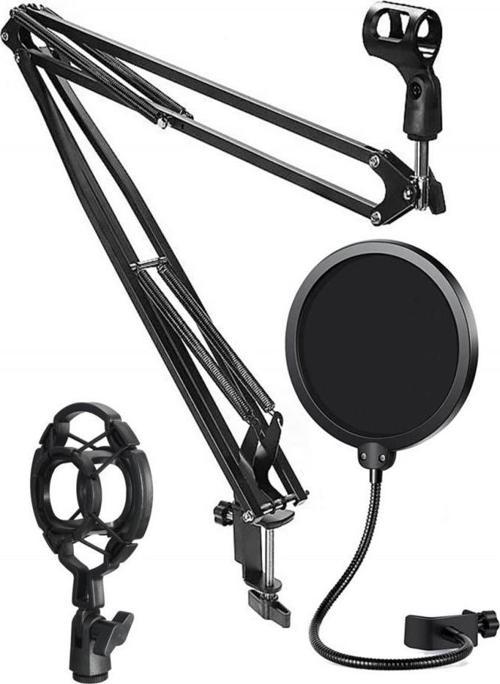 NB40HYP Set Stüdyo Mikrofon İçin Stand Shock Mount Filtre (50x50 Büyük Boy)