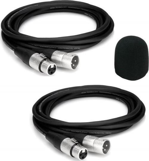XLR TO XLR Stereo 3 Metre Mikrofon Kablosu 2Lİ SET Sünger Hediye (MC2103X)
