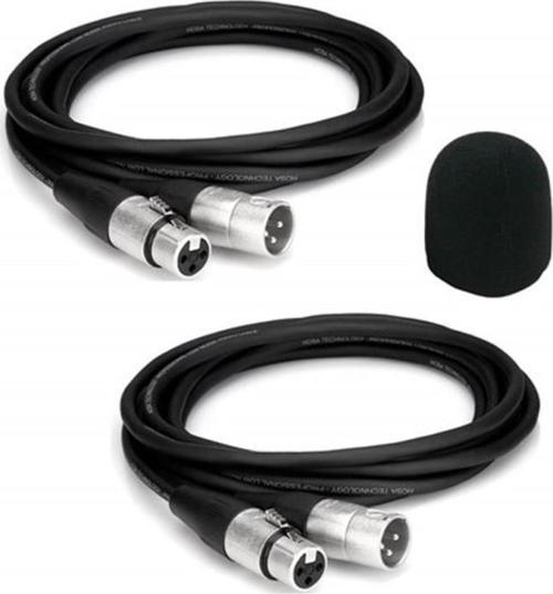 XLR TO XLR Stereo 5 Metre Mikrofon Kablosu 2Lİ SET Sünger Hediye (MC2105X)