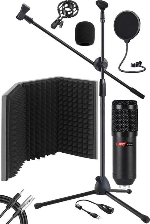 Pack Set-1 BM800 Mikrofon + Stand + Yalıtım Paneli + Filtre + Ses Kartı