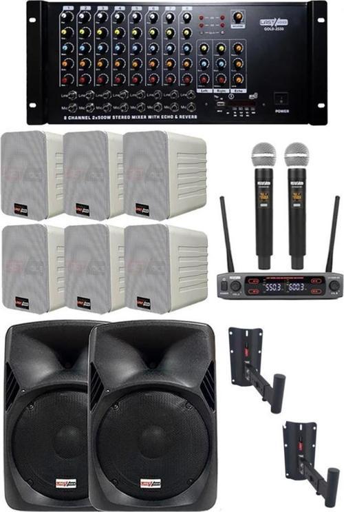 Okul Ses Sistemi İdeal İç-Dış Amfi Hoparlör Sistemi Full Paket-3