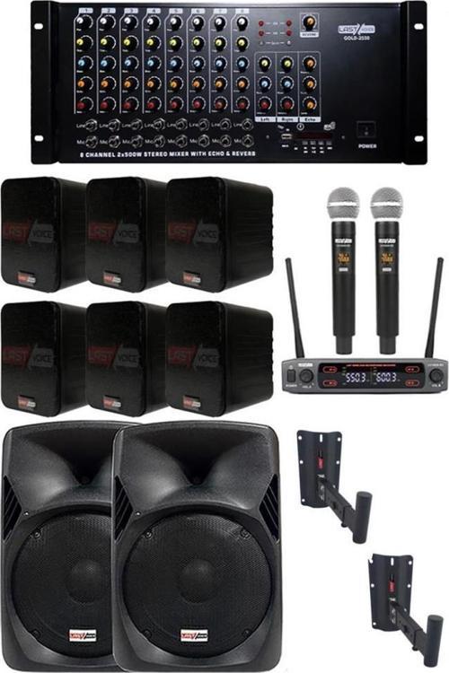 Okul Ses Sistemi İdeal İç-Dış Amfi Hoparlör Sistemi Full Paket-4