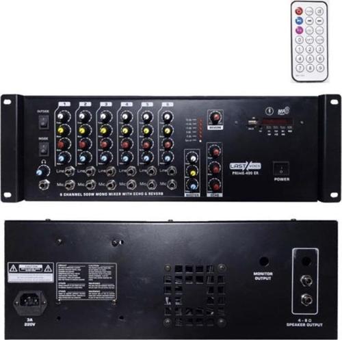 Prime-400W TR 400 Watt Usb Ekho ve Reverbli Mikser Amfi