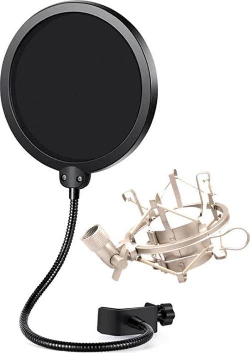 Ps-01SMX Pop Filter + Metal Gri Shock Mount Set