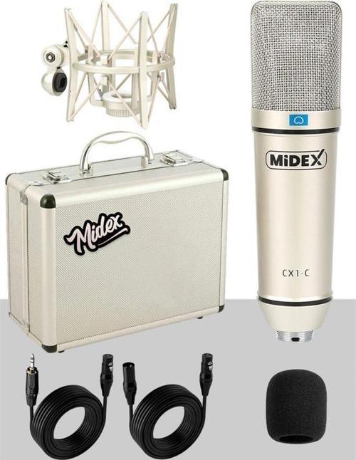 CX1 Profesyonel Condenser Stüdyo Ses Kayıt Mikrofon Seti Hardcase ile Full Set