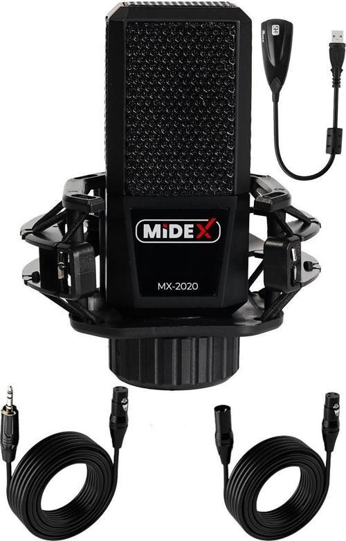 MX-2020 Condenser +48V Stüdyo Ses Kayıt Mikrofonu