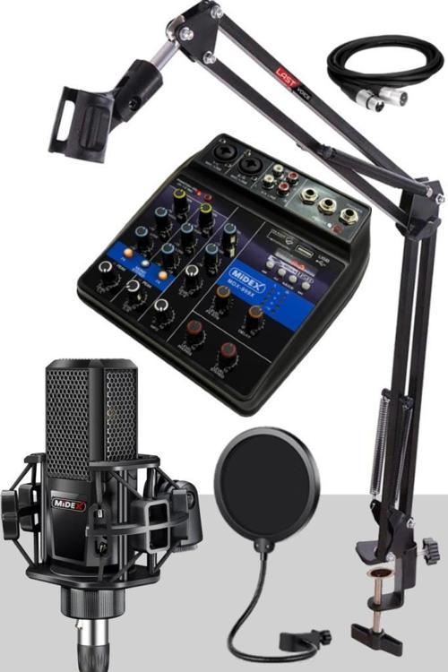 MX-2020 Solo Mix Condenser Mikrofon ve Kayıt Mixer Seti
