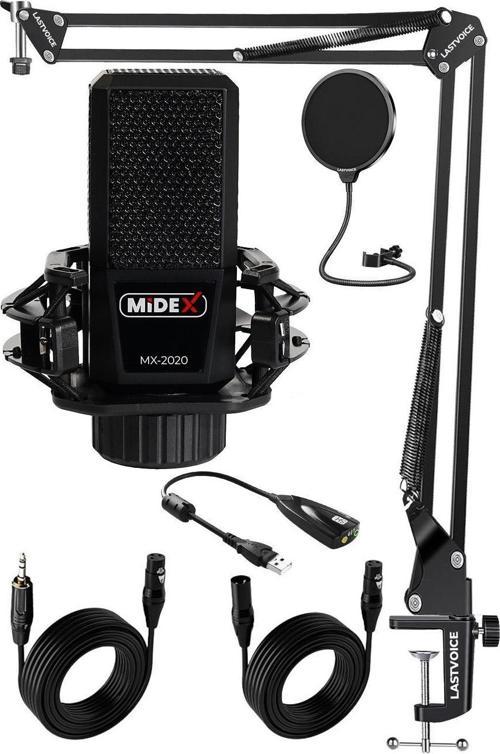 MX-2020 STF Stüdyo Kondenser Mikrofon Stand Filtre