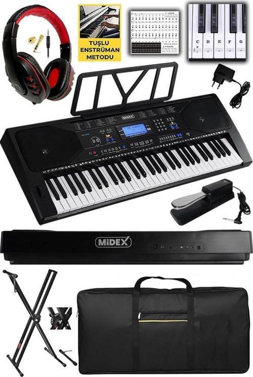 PS-4500KSP Tuş Hassasiyetli 61 Tuşlu Org Sustain Pedallı USB MP3 (Pedal Stand Kulaklık Çanta Notalık Metod)