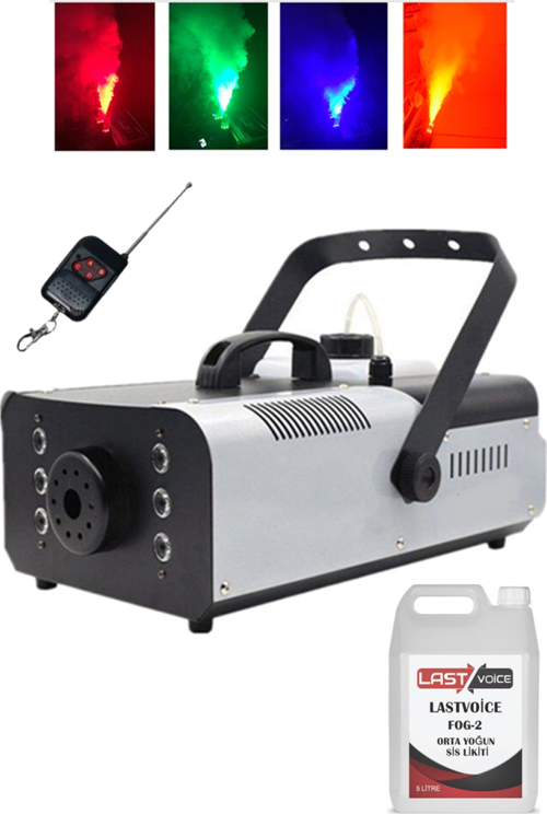 QL-2000RGB-LK Sis Makinesı 2000 Watt LED Işıklı Uzaktan Kumandalı (5 Litre Likitli)