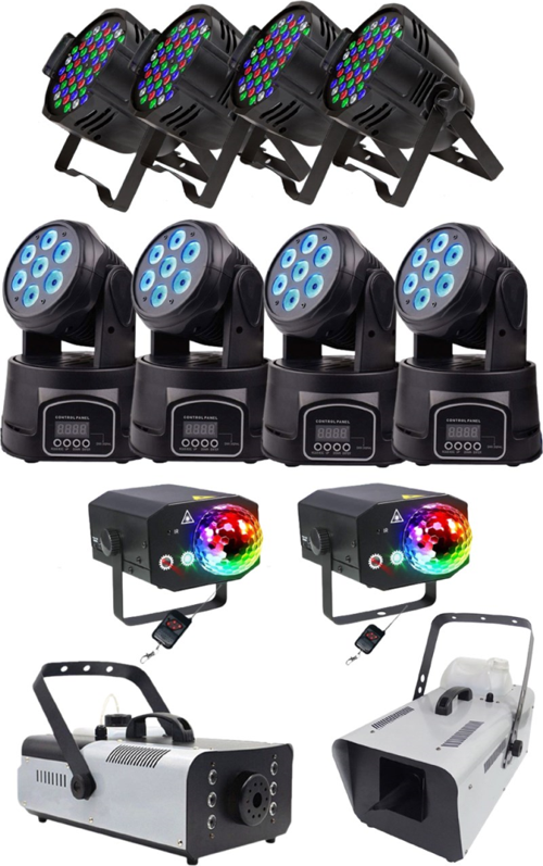 Sahne Işık Sistemi Start Paket-5 (Lazer Led Par Robot Sis Kar Makinesi)