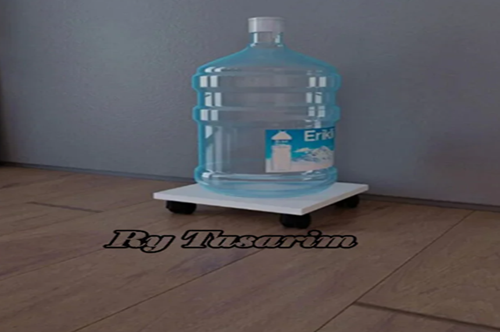 Tekerlekli Damacana Altlığı Tüp Altlığı Saksılık Kullanışlı Saksılık