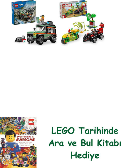 ® Araçlar Seti 174 (60447 + 11198) + Ara Ve Bul Kitabı Hediye