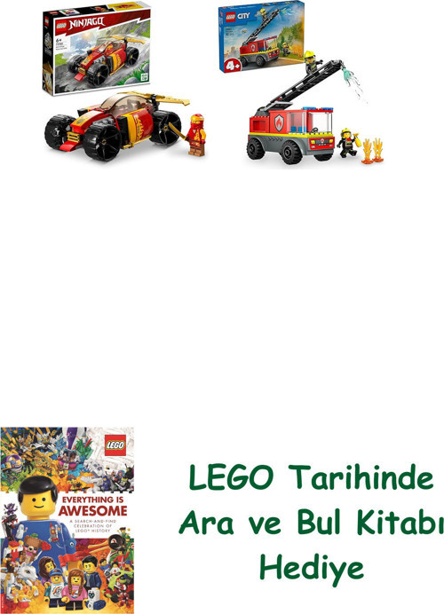 ® Araçlar Seti 83 (71780 + 60463) + Ara Ve Bul Kitabı Hediye