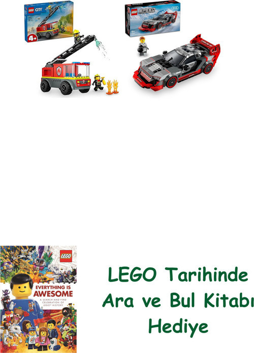 ® Araçlar Seti 162 (60463 + 76921) + Ara Ve Bul Kitabı Hediye