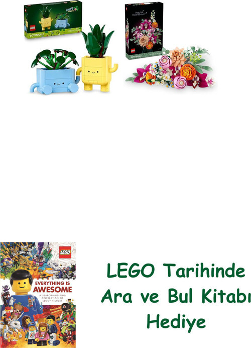 ® Botanicals Seti 6 (10349 + 10342) + Ara Ve Bul Kitabı Hediye